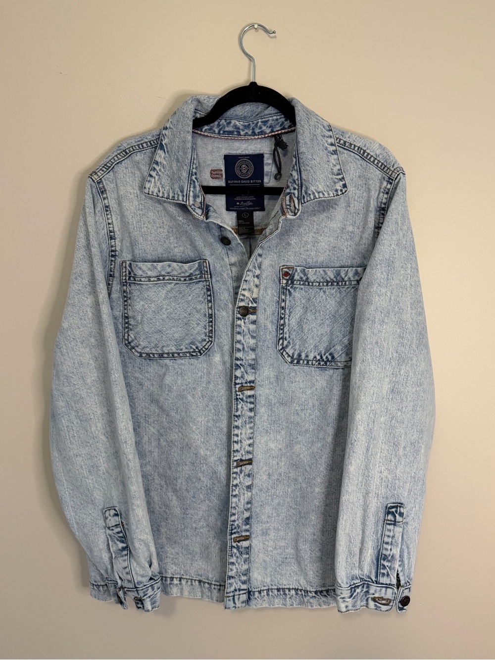 Buffalo David Bitton light blue denim shirt jacket